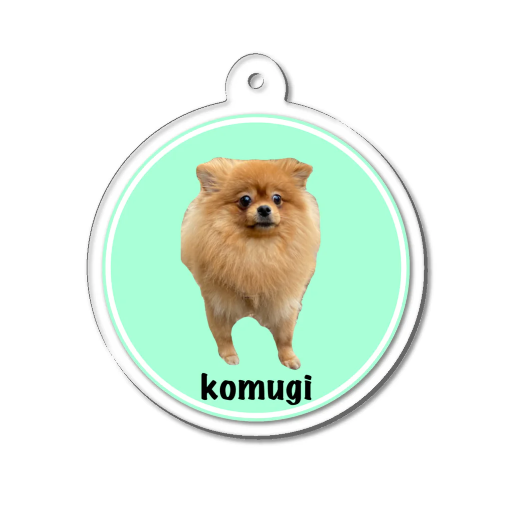 wrap. CollaborationのKOMUGI Acrylic Key Chain