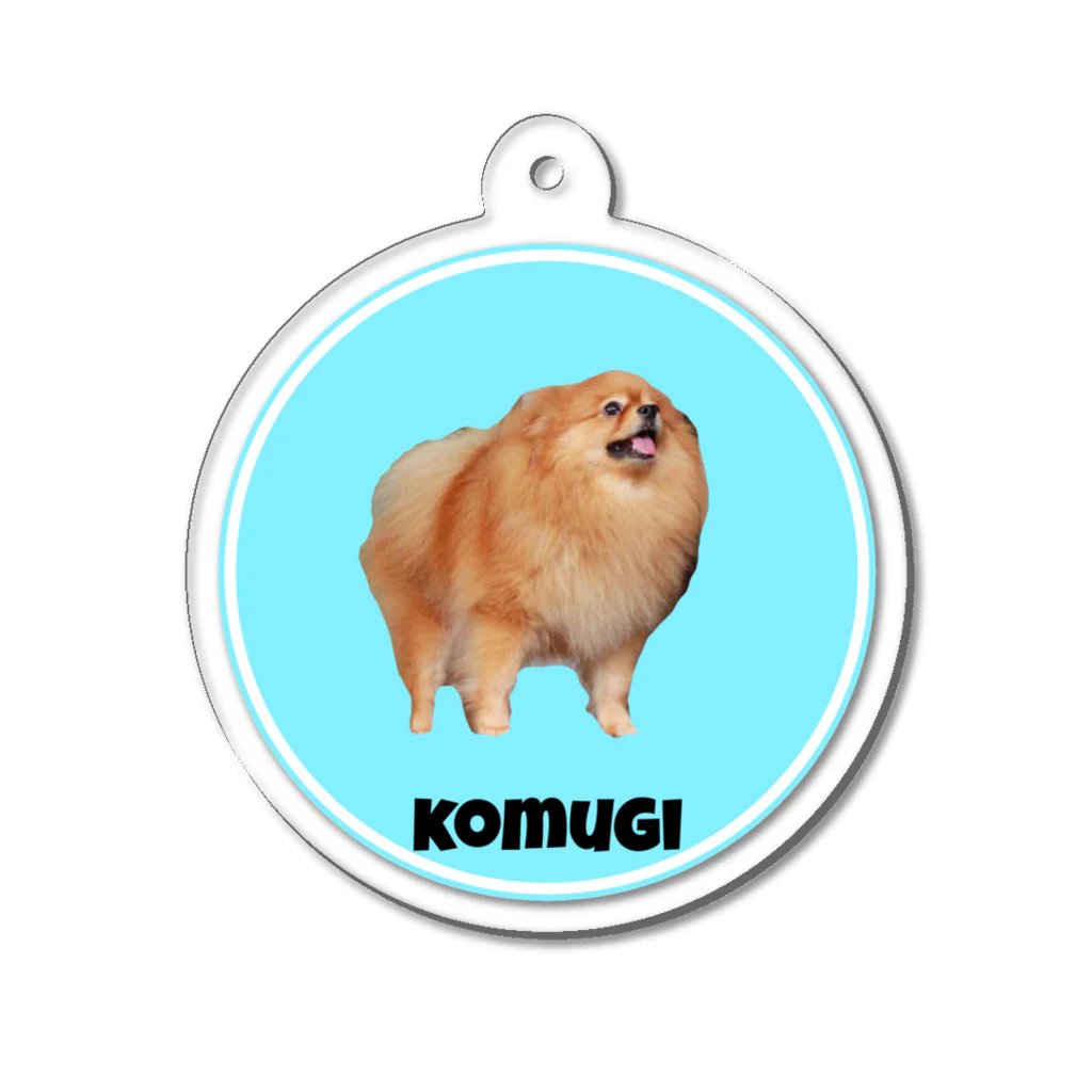 wrap. CollaborationのKOMUGI Acrylic Key Chain