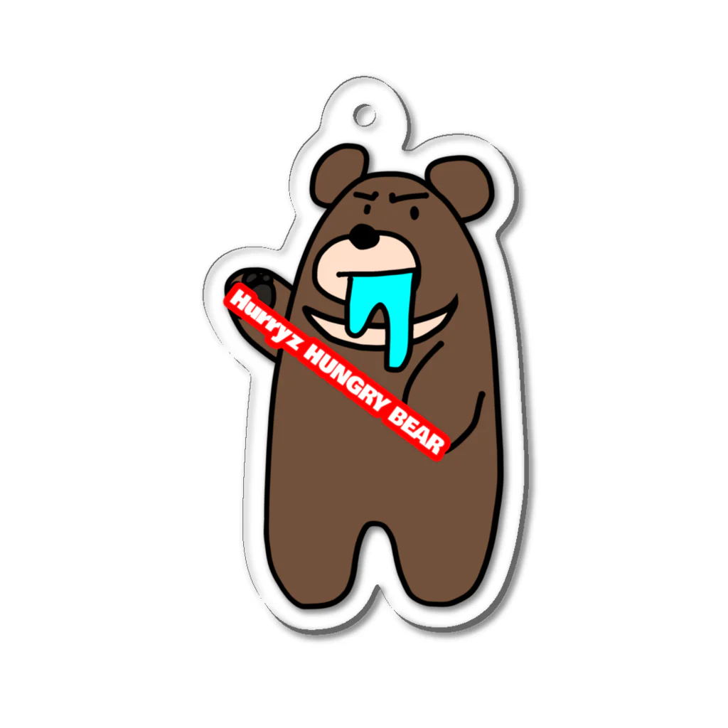 Hurryz HUNGRY BEARのHurryz HUNGRY BEAR落書き Acrylic Key Chain