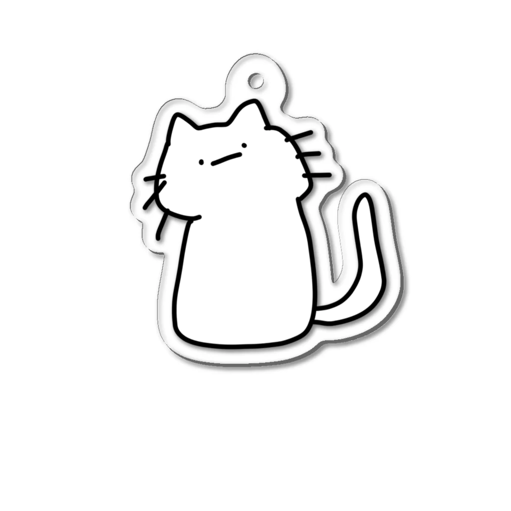 とことこ屋の思考停止した猫 Acrylic Key Chain