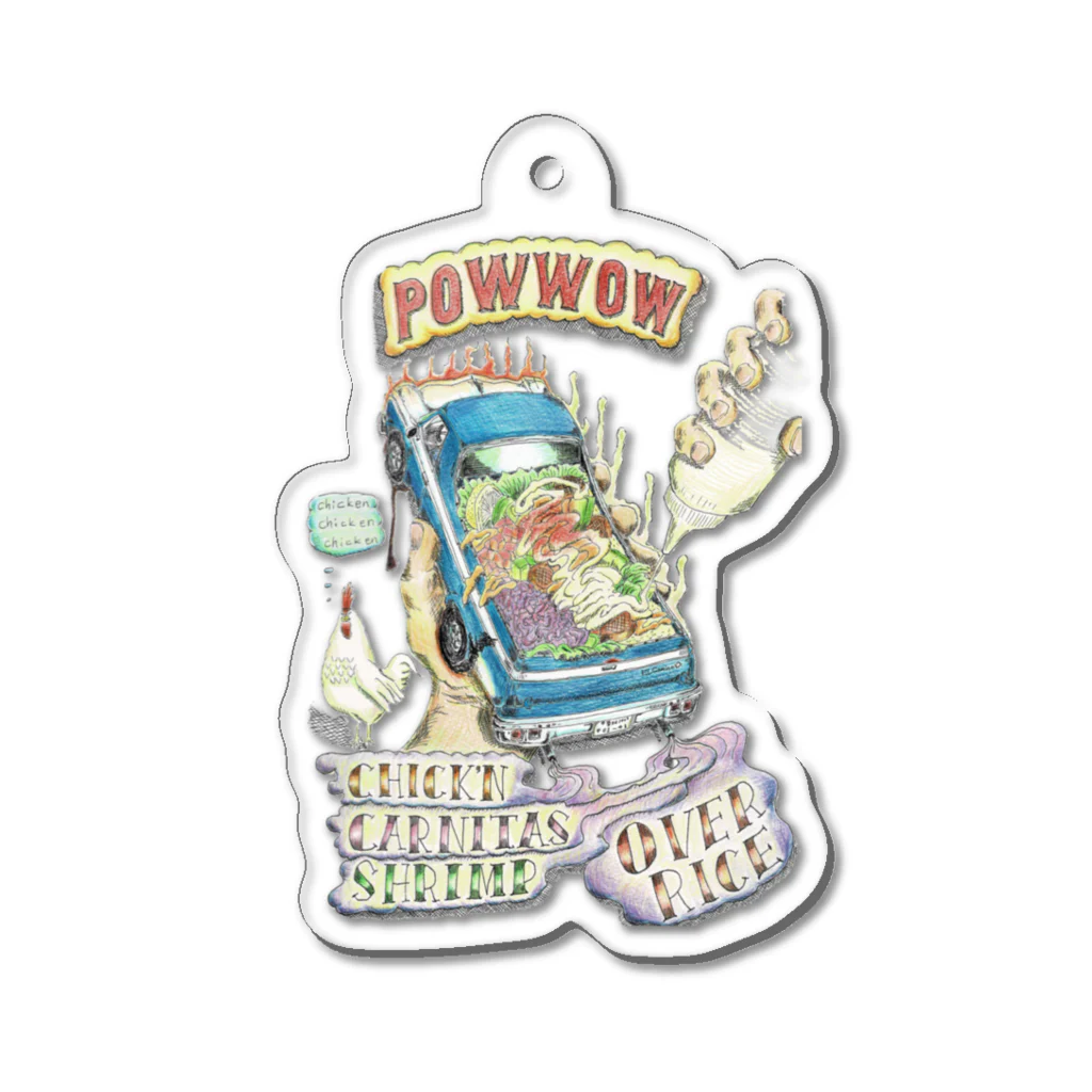 POW-WOW. chicken overriceのEL Camino FOOD PACK キーホルダー Acrylic Key Chain