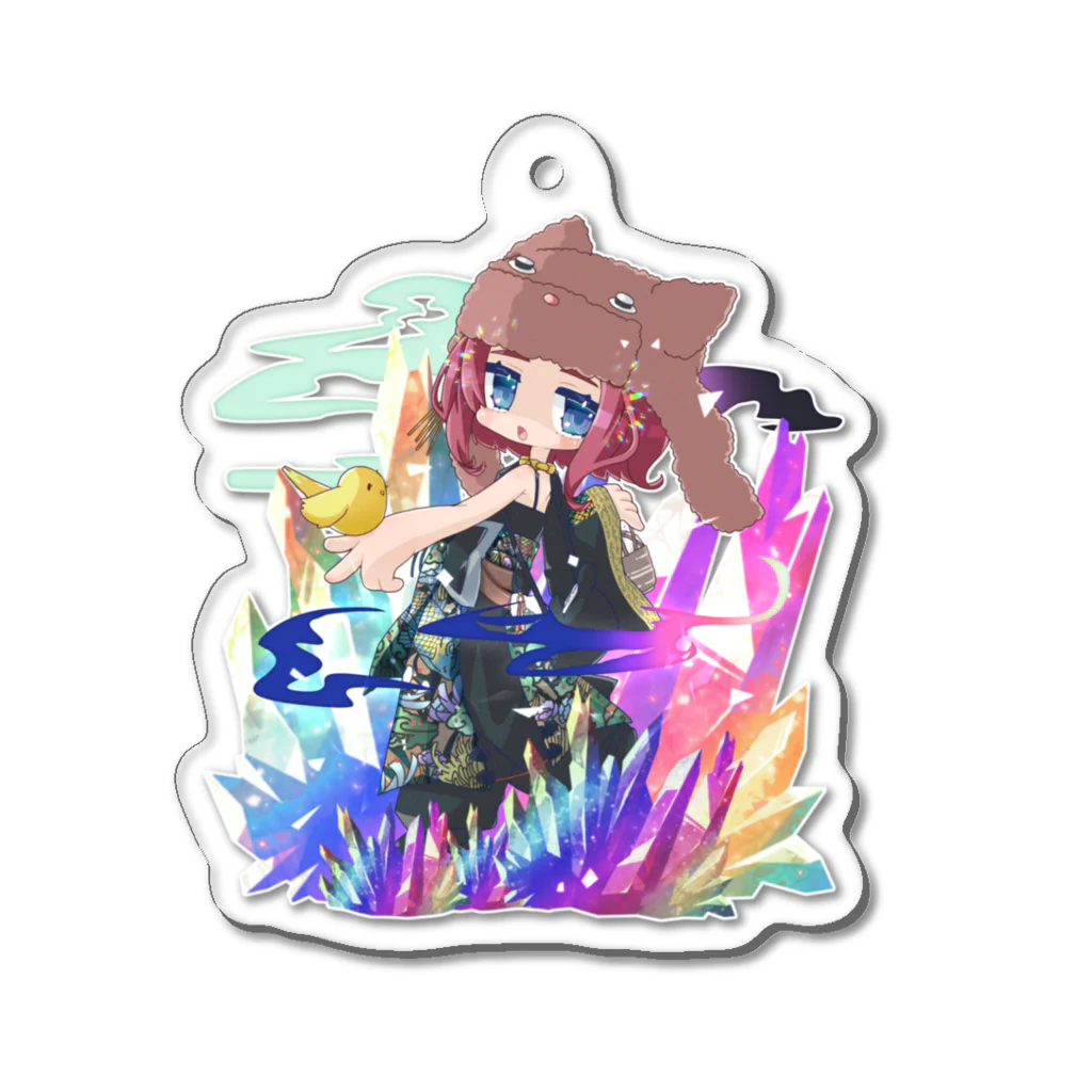 黄粉商会🐾の次元の旅人ちゃん Acrylic Key Chain