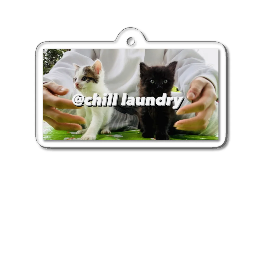 chill_laundryの@chill laundry logo Acrylic Key Chain