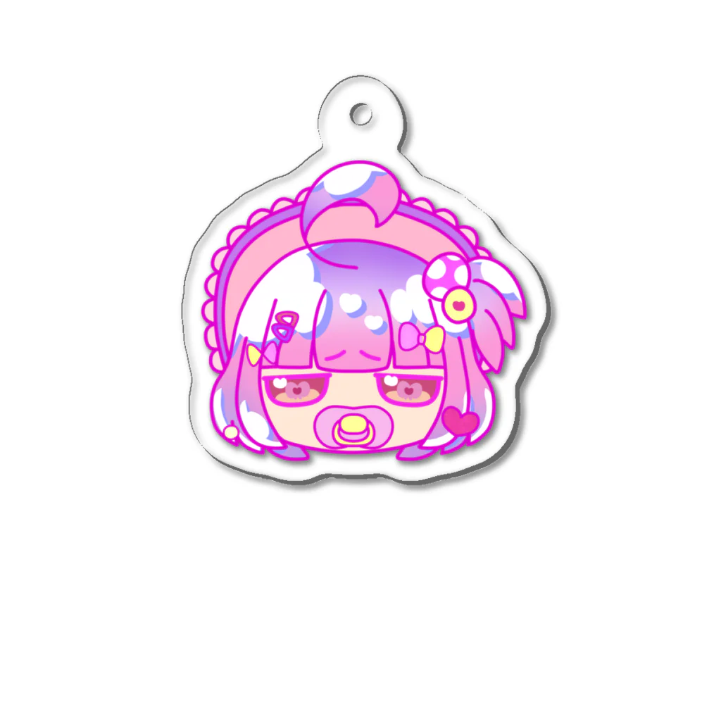 育皆 ばぶ🍼💕赤さんぶいちゅばのばぶばぶばぶち Acrylic Key Chain