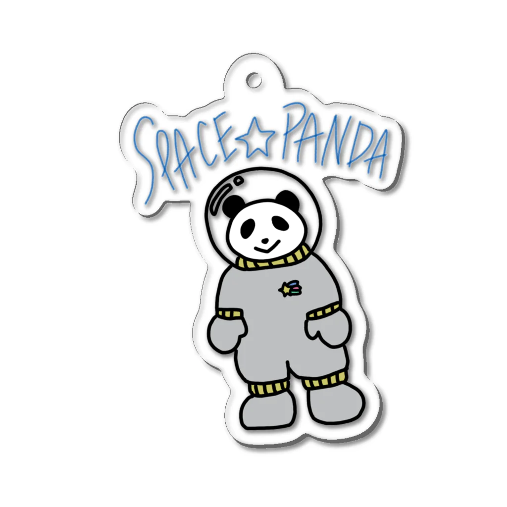 ★Panda Cafe★のスペースパンダ★宇宙パンダ SPACE PANDA CAFE アクリルキーホルダー