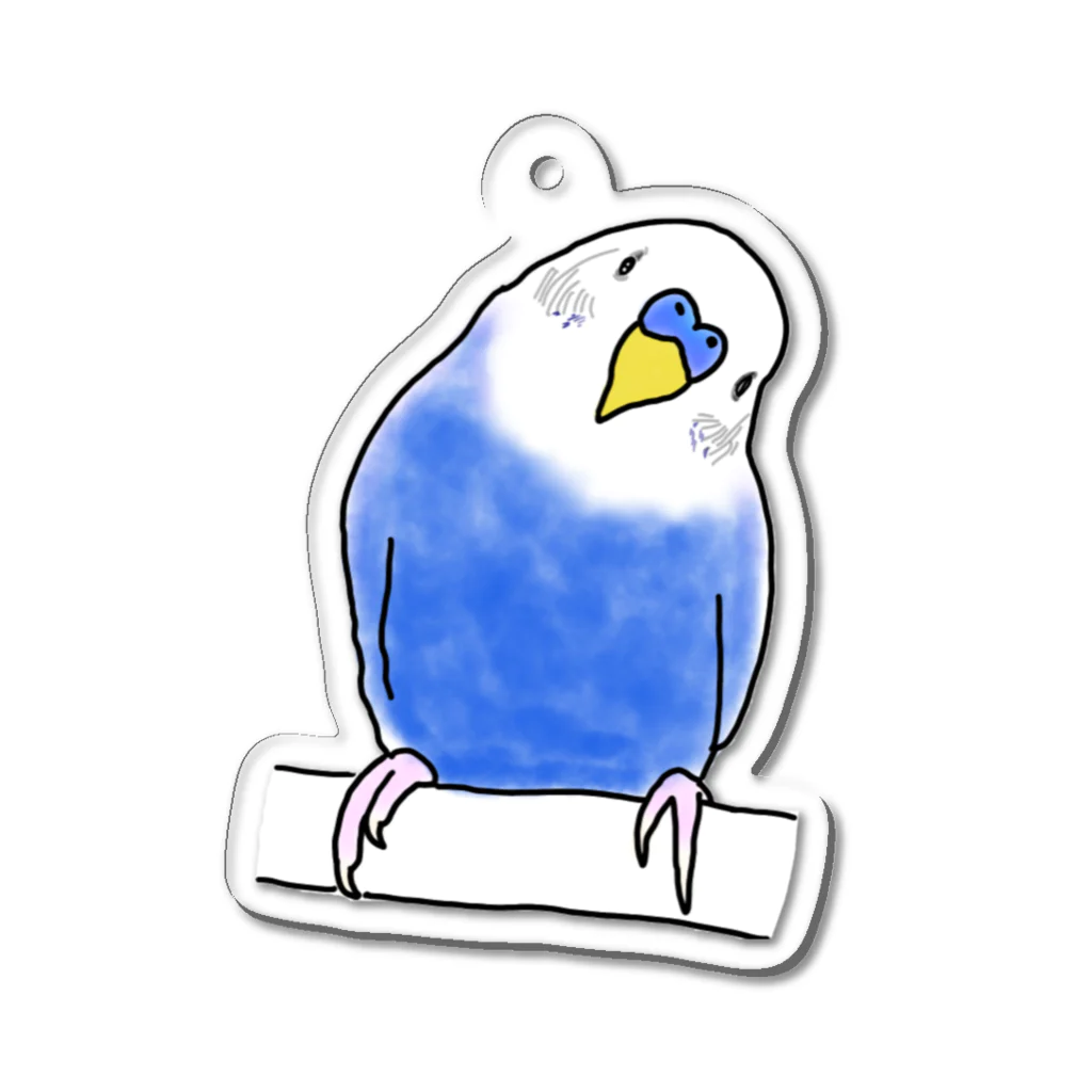 ぴぃのインコちゃん！ Acrylic Key Chain