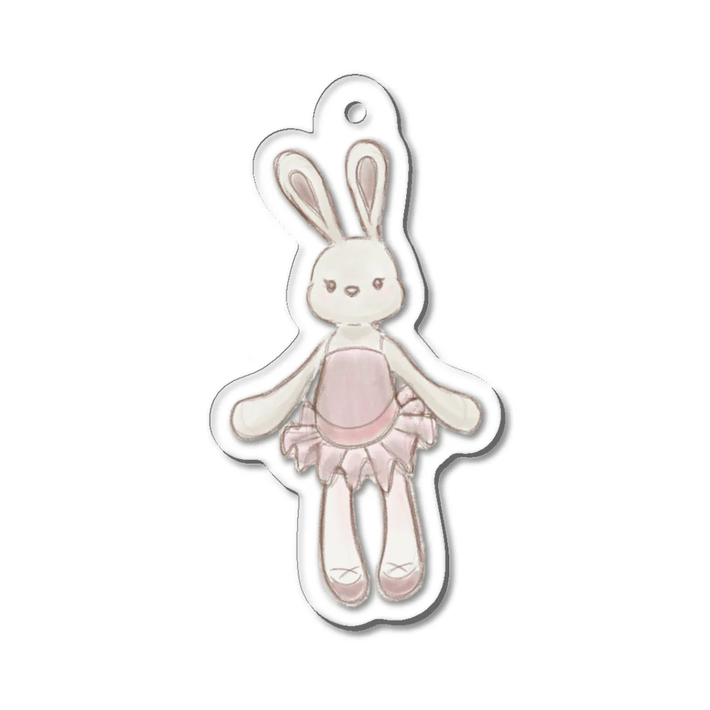 carrot.のうさぎのバレリーナ Acrylic Key Chain