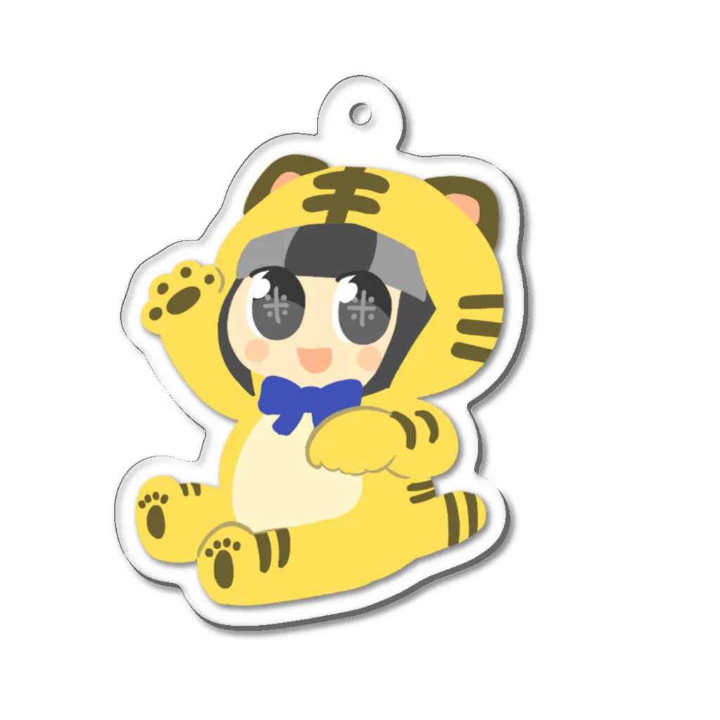 トラみー＝トラッキーのとらマイコちゃん Acrylic Key Chain