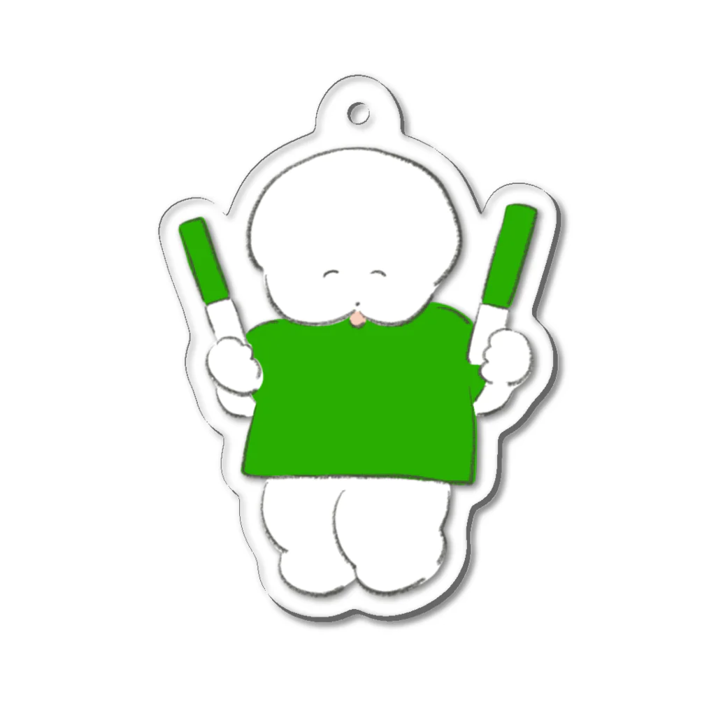 ワヌ山のアイドル大好きワヌ山ちゃん💚 Acrylic Key Chain