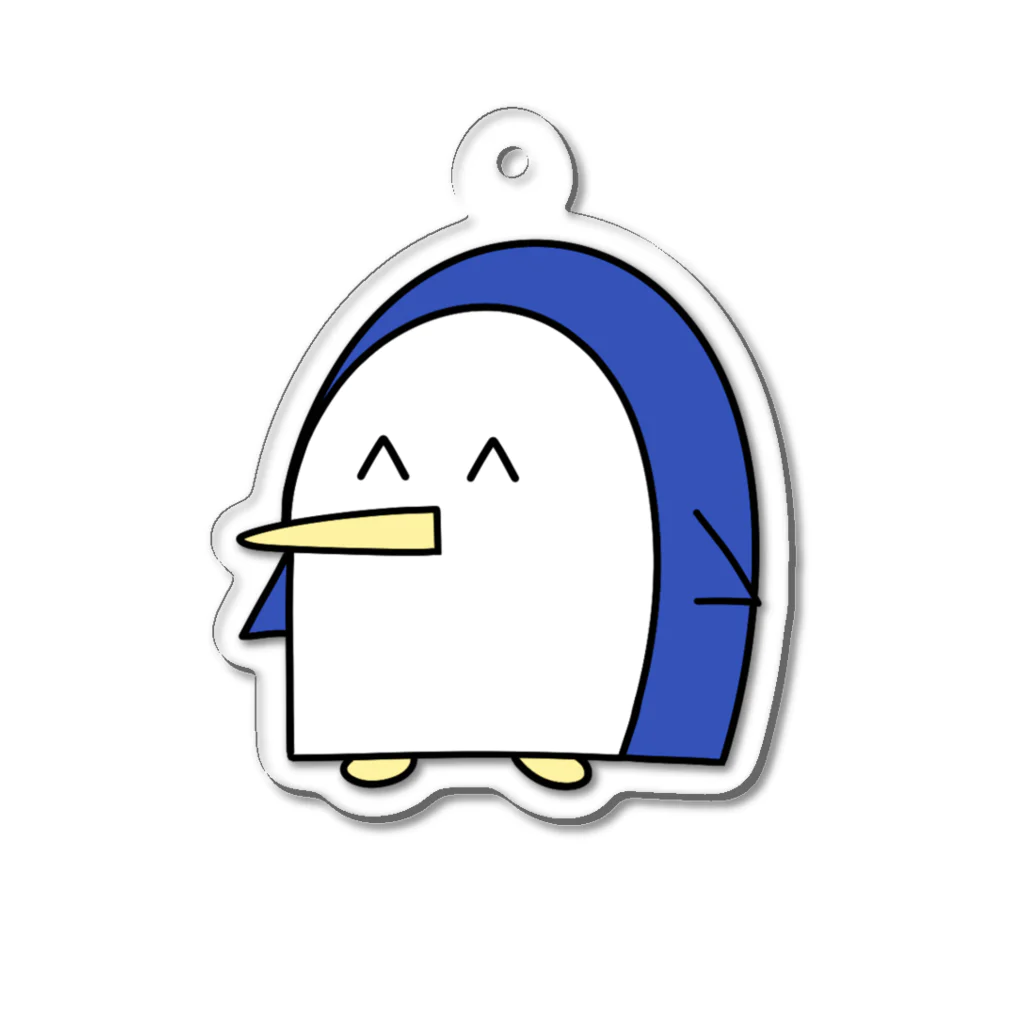 魚の4コマのペンギンのアクリルキーホルダー Acrylic Key Chain