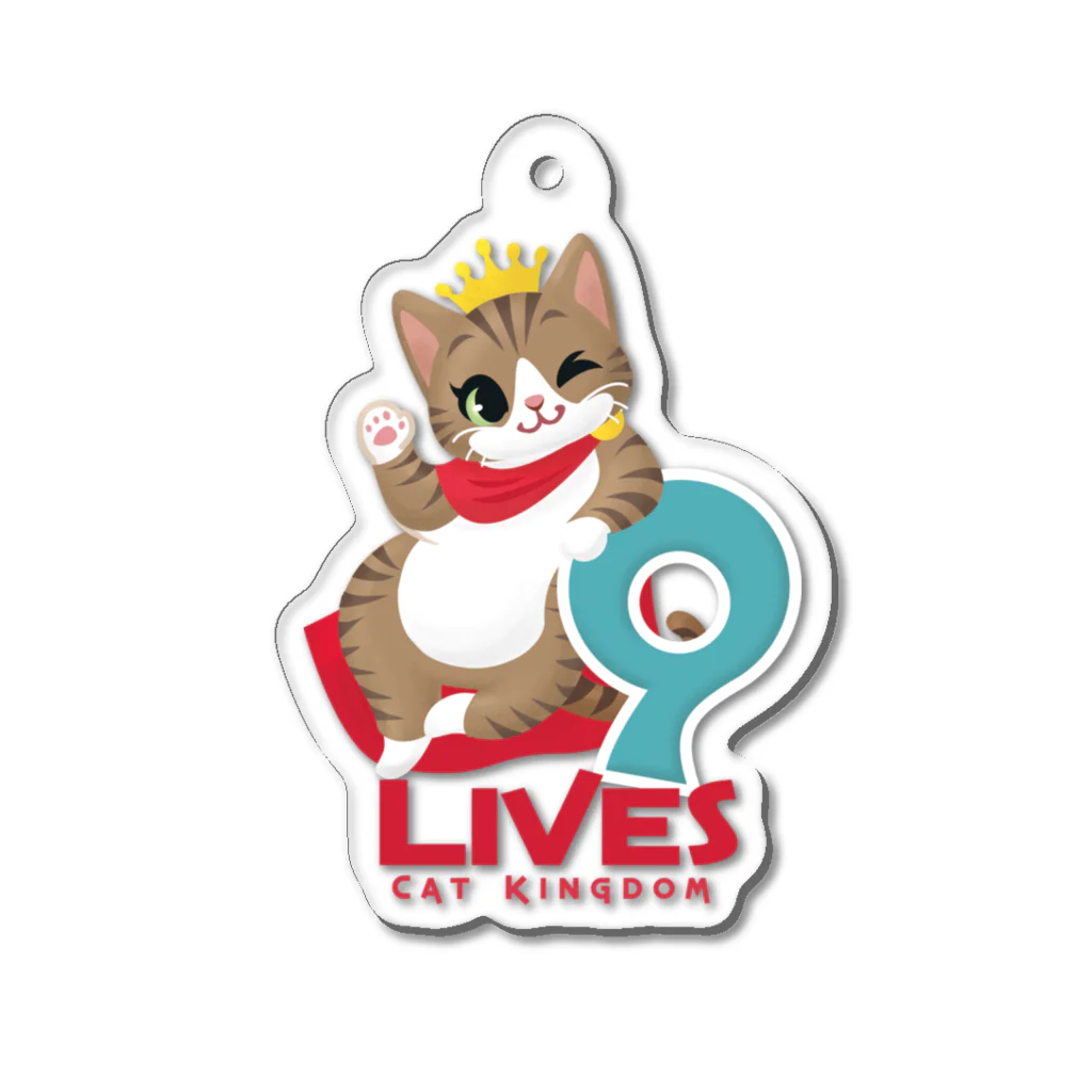 9LIVES 猫たちの王国の9LIIVES prince アクリルキーホルダー