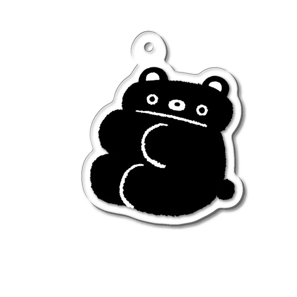 moguuuu.のkuma black アクリルキーホルダー