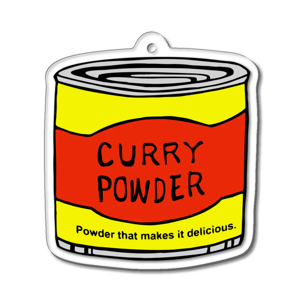 HS CURRYのカレー粉 アクリルキーホルダー