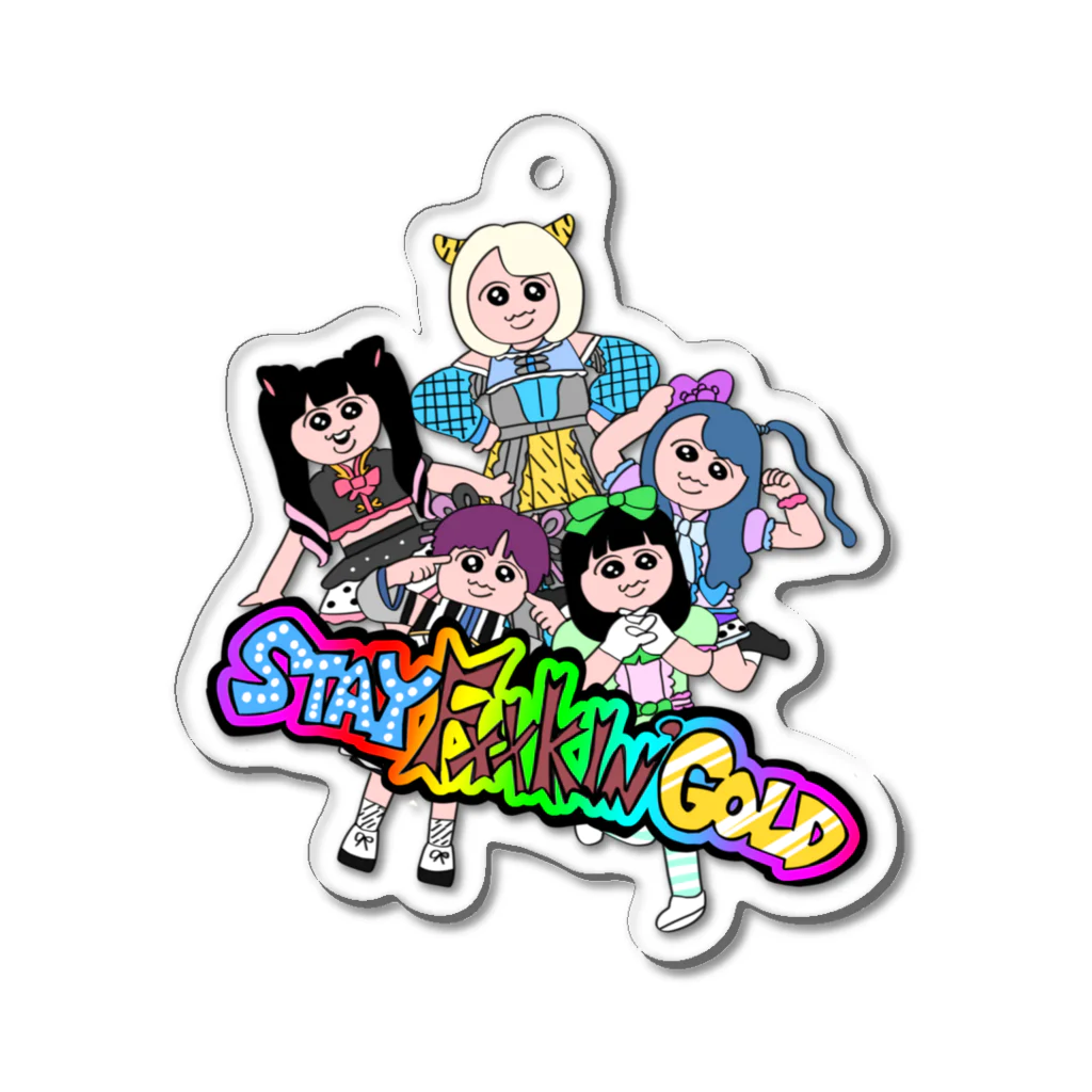 YABACUBE INC. ONLINE SHOPのステファキ Acrylic Key Chain