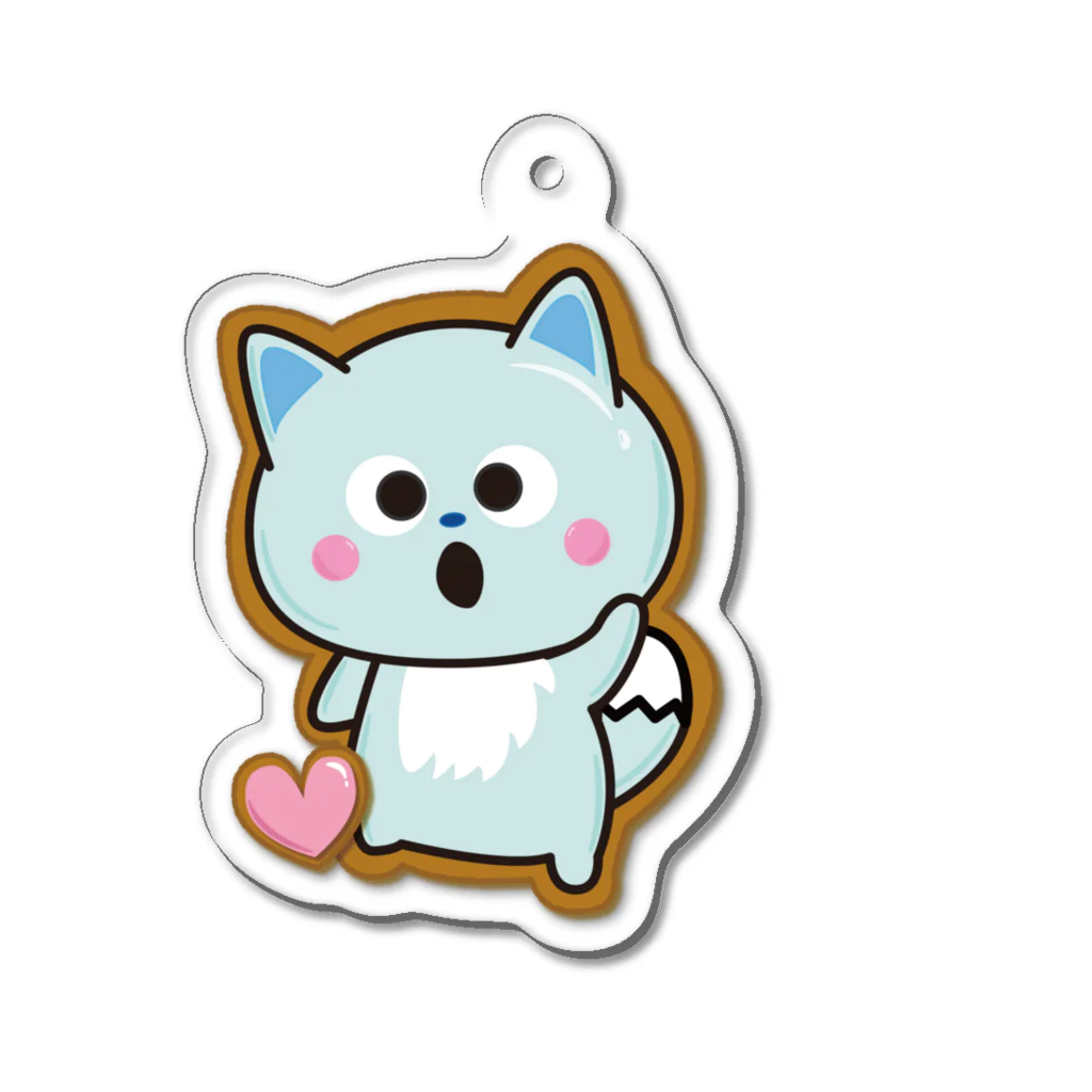 三つ子のきつねこ Shopの三つ子のきつねこ Acrylic Key Chain