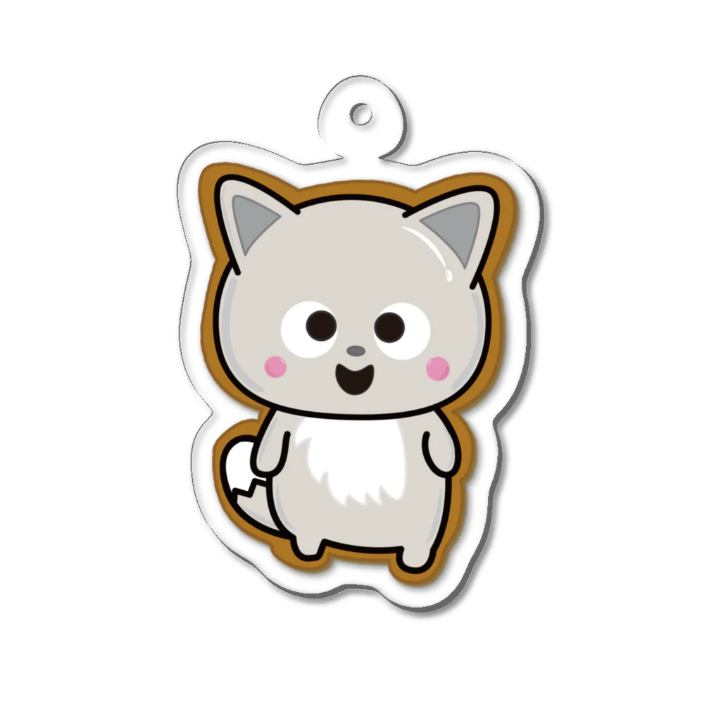 三つ子のきつねこ Shopの三つ子のきつねこ Acrylic Key Chain