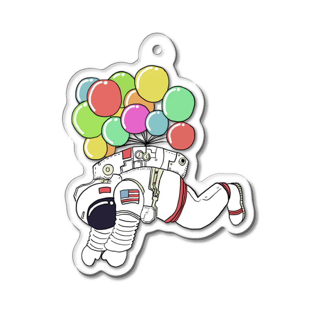 踊るこどもたちの宇宙遊泳 Acrylic Key Chain