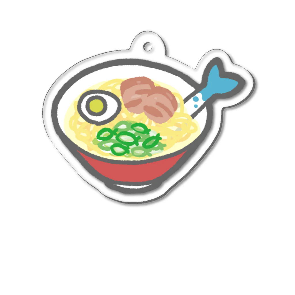 果樹れもね🍋ｲﾗｽﾄﾚｰﾀｰのおさかなラーメン Acrylic Key Chain