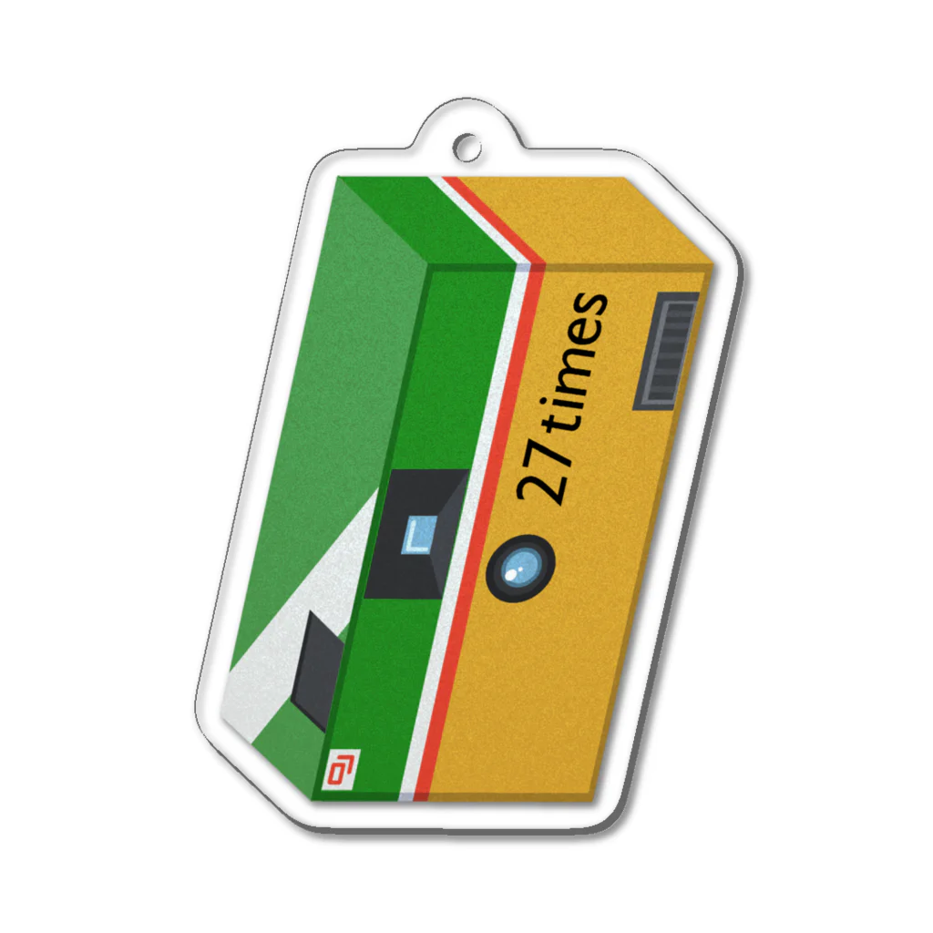 スロータイプ書店 Slowtype Booksの27times 128-1 Acrylic Key Chain