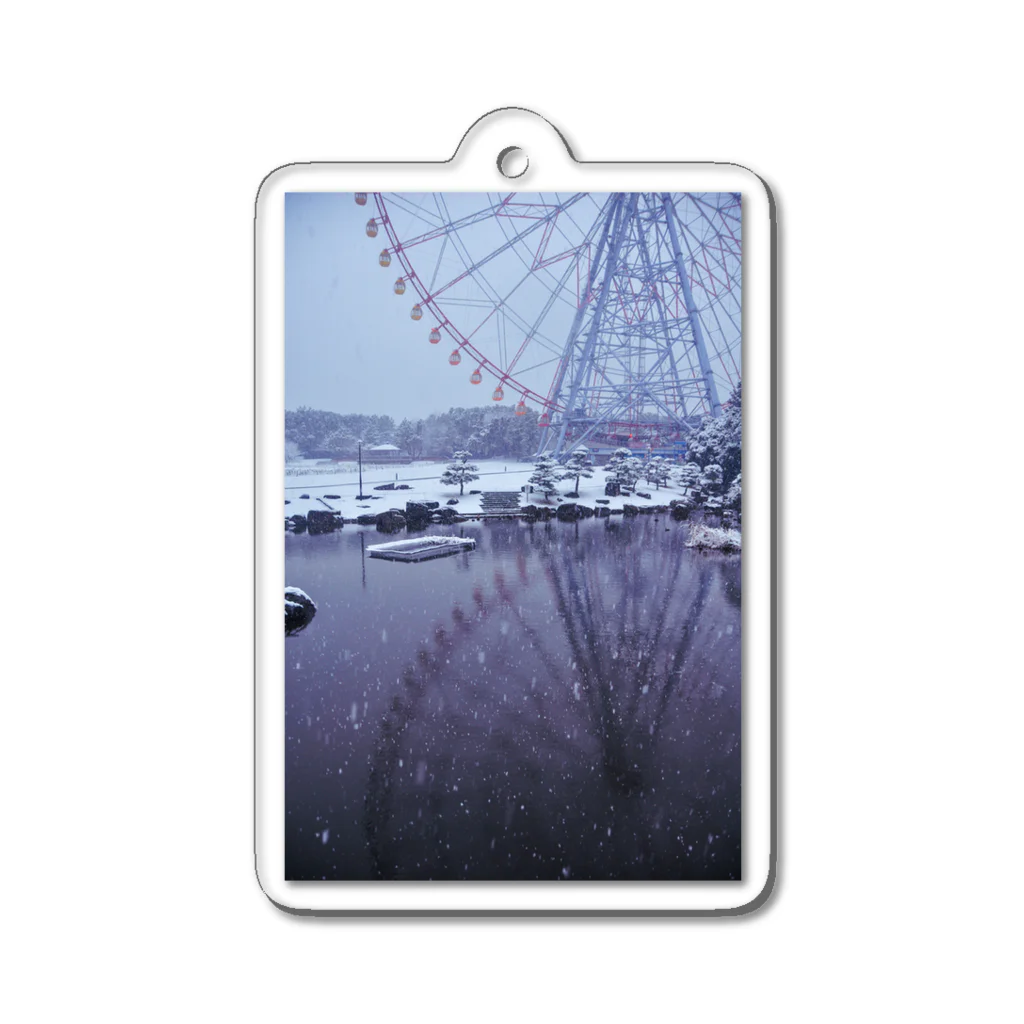 taka_1026の雪化粧の観覧車 Acrylic Key Chain