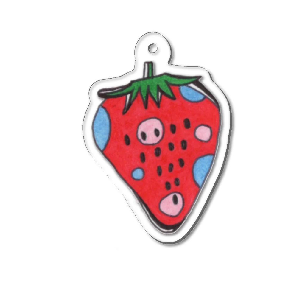 Berry Land storeのいちご アクリルキーホルダー