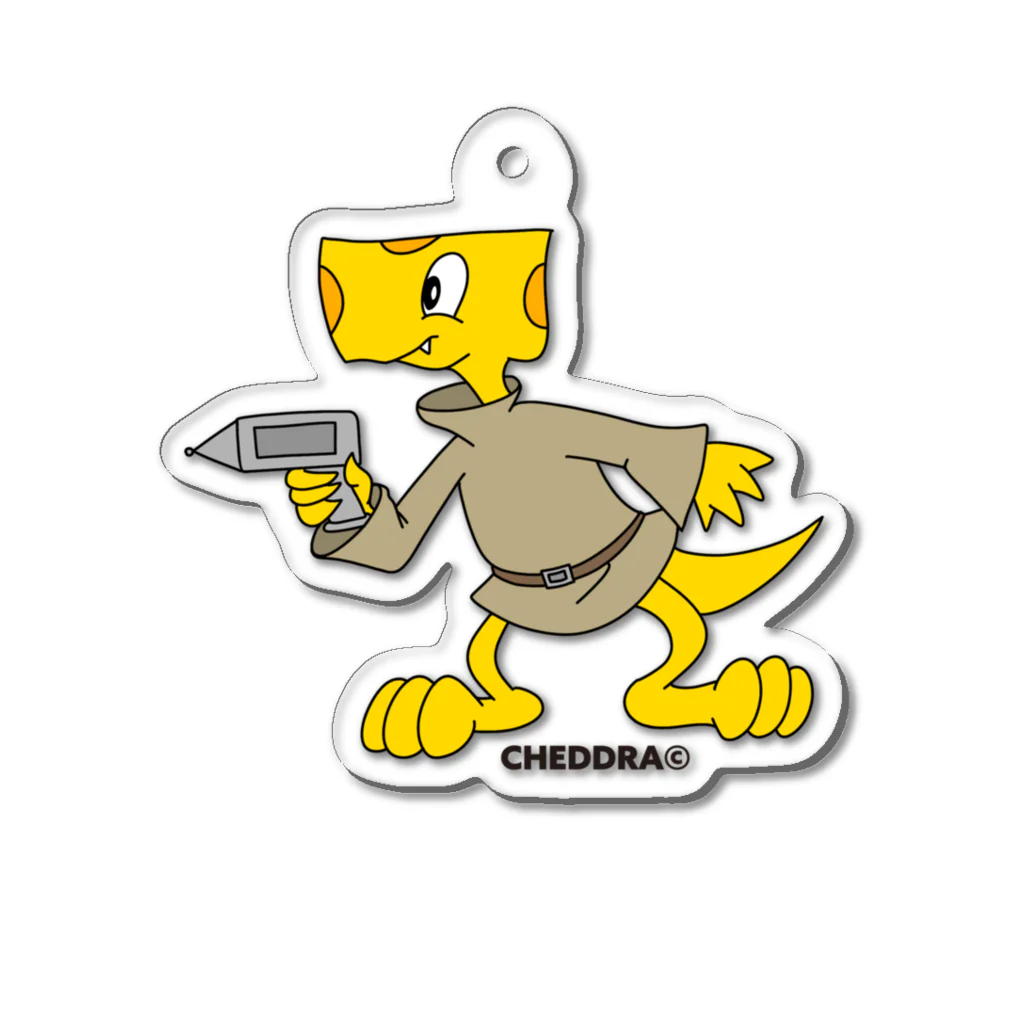 CHEDDRA(チェドラ)'S OFFICIAL STORE 地球代理店のチェドラのキーホルダー Acrylic Key Chain