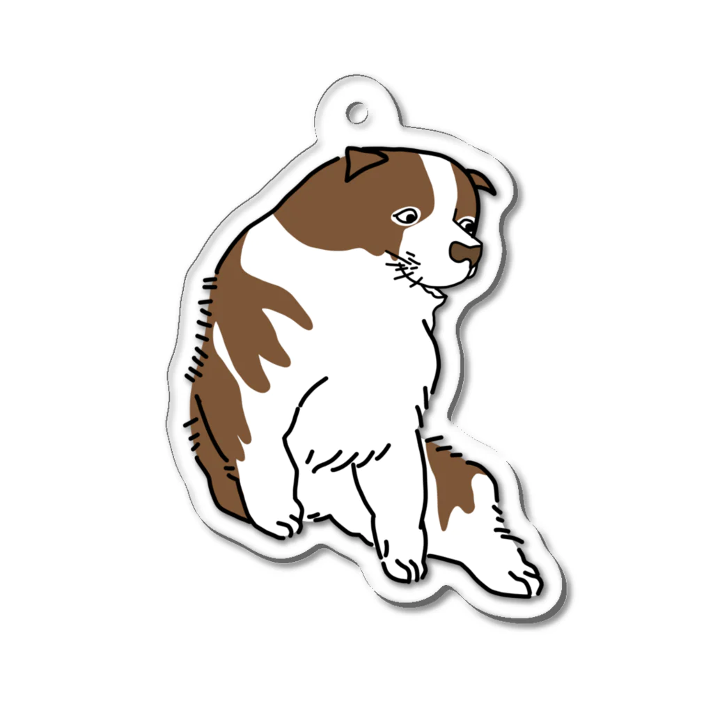 nanamaru worksの蘆雪犬B Acrylic Key Chain