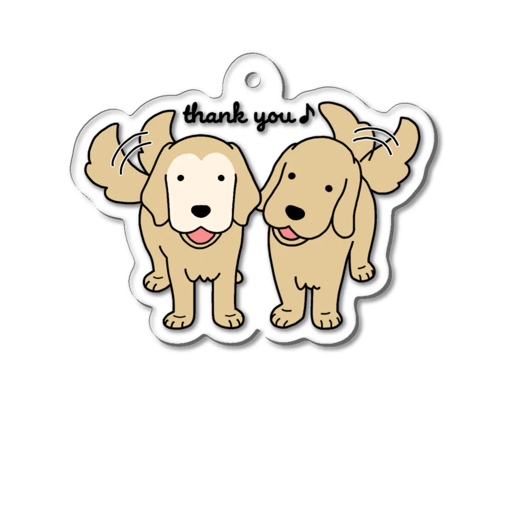 efrinmanのthank you Acrylic Key Chain