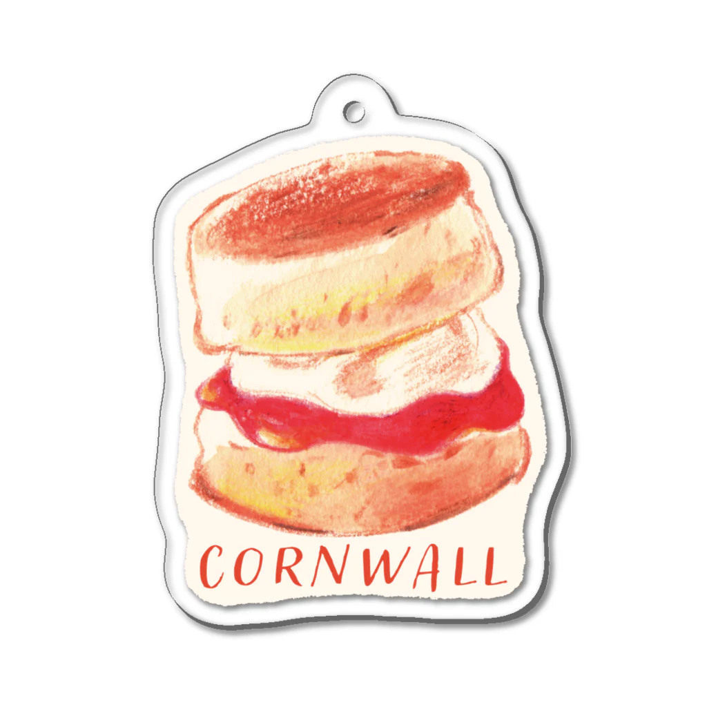 おぐらきょうこのCornwall ジャムが先！ アクリルキーホルダー