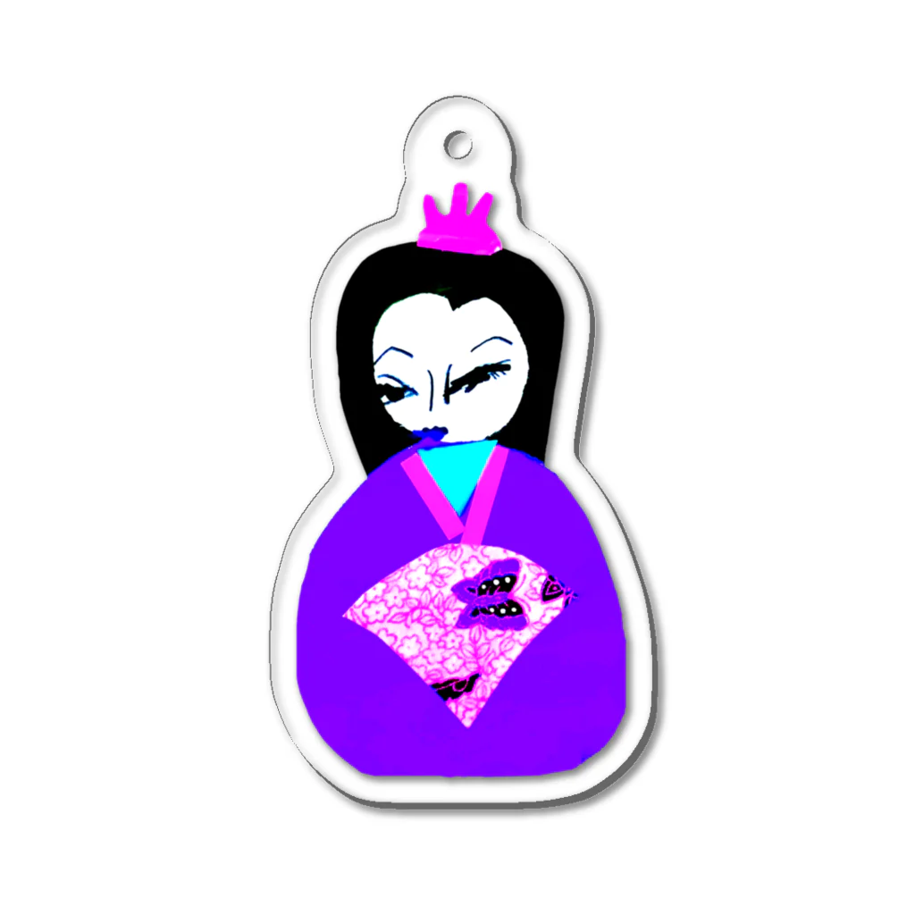 ちびもりの紫姫💜 アクリルキーホルダー