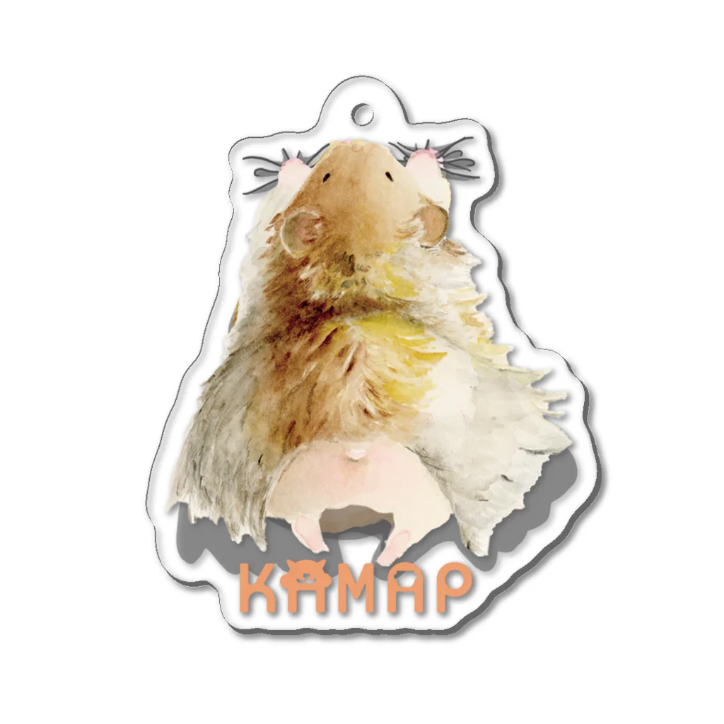 KAMAP ＆ Ricaの【KAMAP】ぎゅっとロングハムスター Acrylic Key Chain