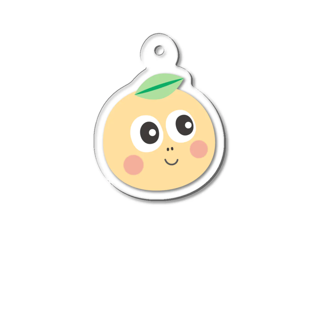 ぷくぷくだんご虫しょっぷのちっこいみかん Acrylic Key Chain