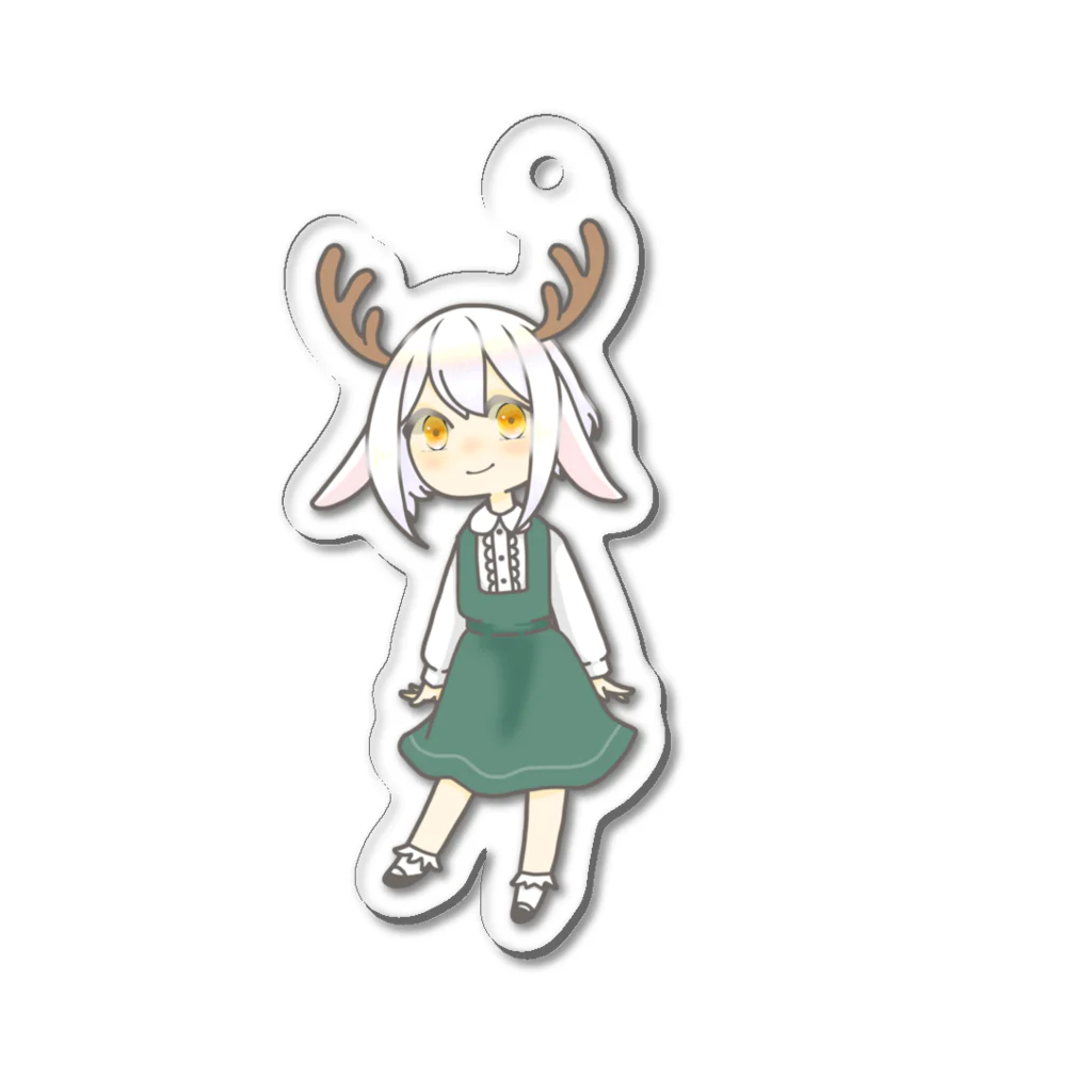 Jackalope Houseの彼女はジャッカロープ Acrylic Key Chain