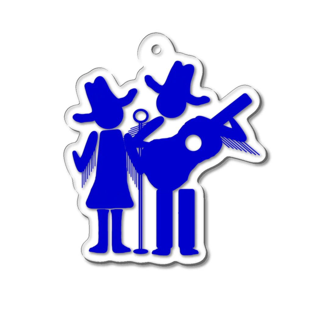 country music house !のHank and audrey Acrylic Key Chain