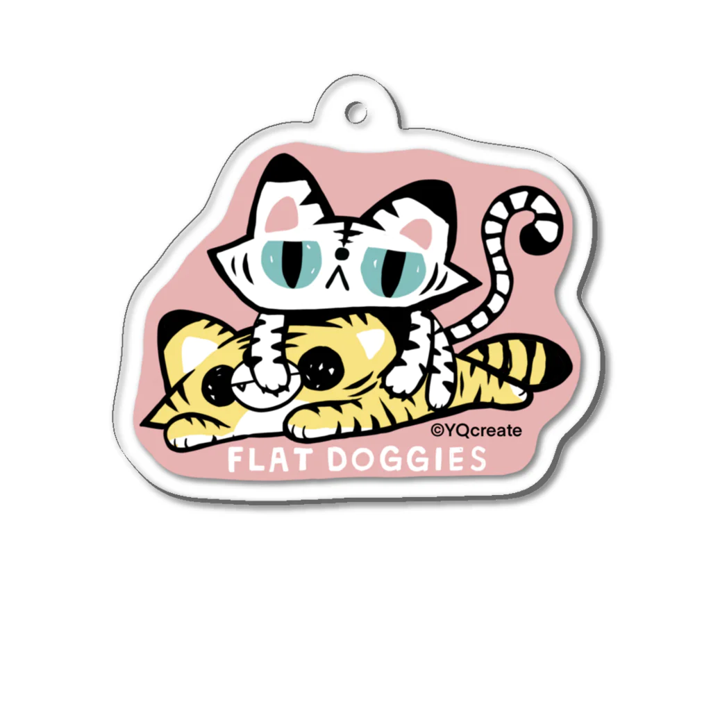 FLAT DOGGIESのFLAT DOGGIES トラ Acrylic Key Chain