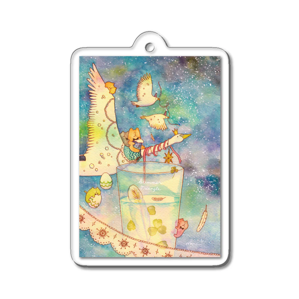 NONKI NIKKIのSummer Triangle Acrylic Key Chain