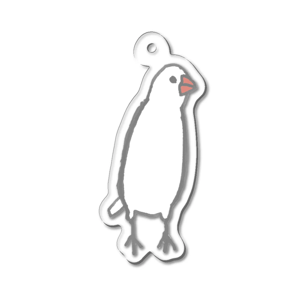 emiのミーアキャット文鳥 Acrylic Key Chain