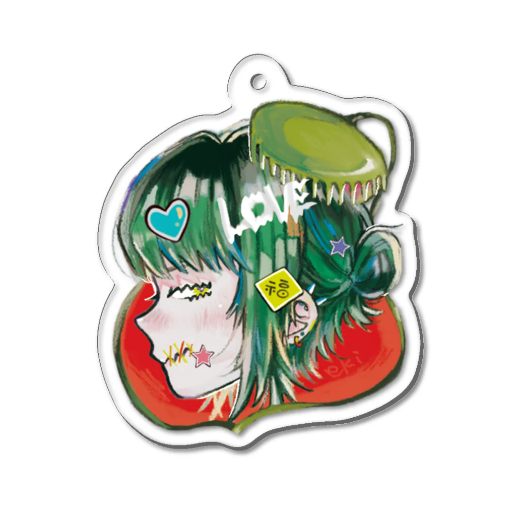 U8080の食虫植物のみどろちゃん２ Acrylic Key Chain