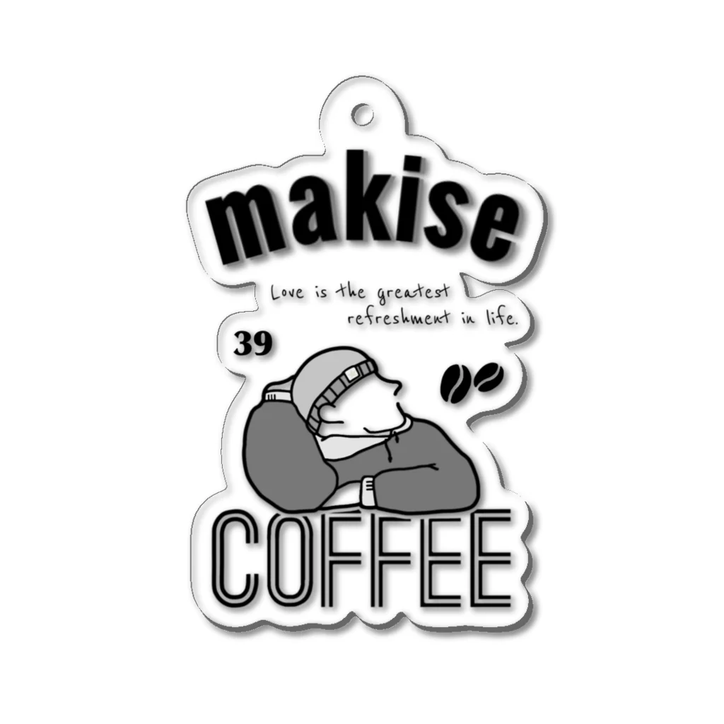 Makise COFFEE.のマキセコーヒー(エスプレッソくん) アクリルキーホルダー