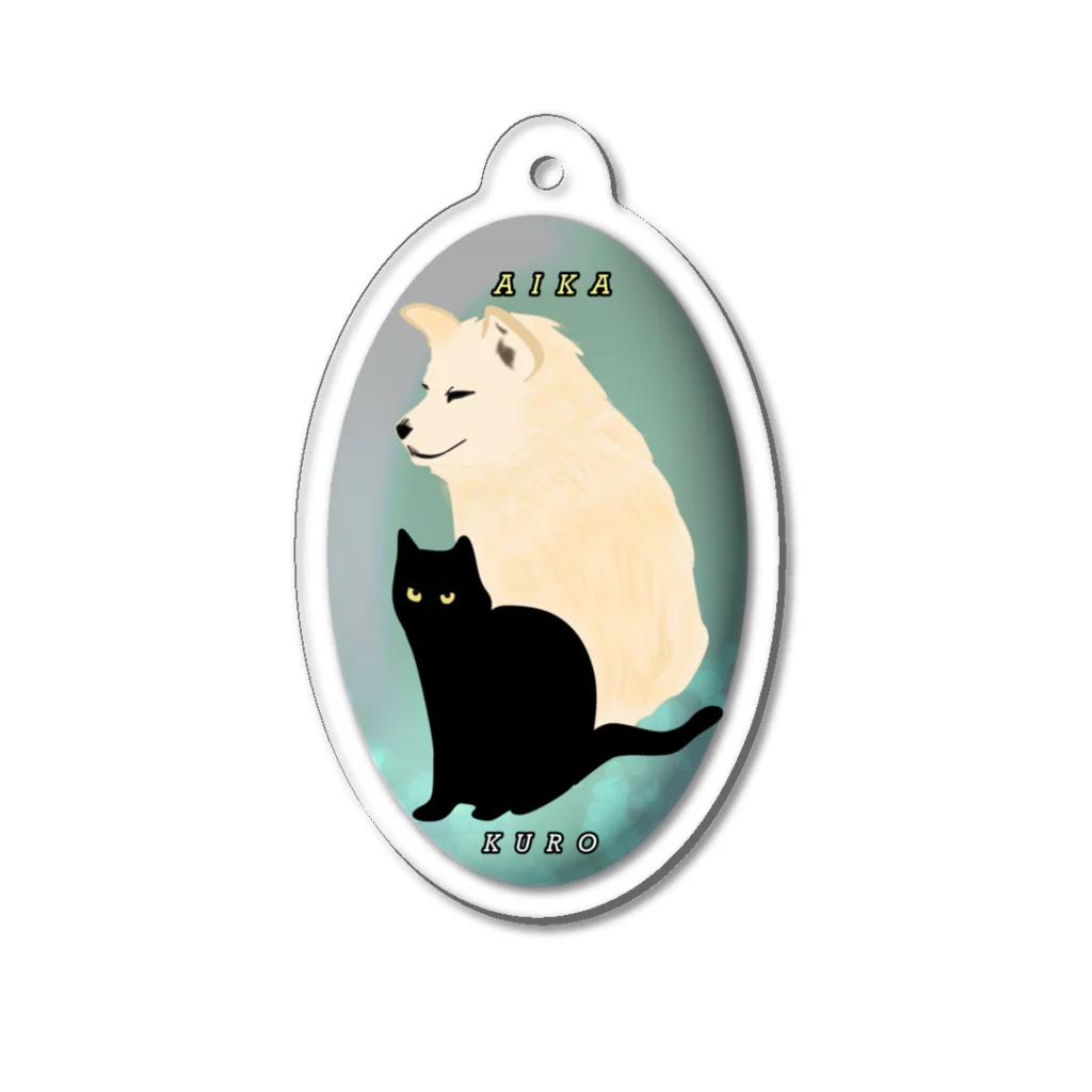 ロジローのAIKA &KURO Acrylic Key Chain