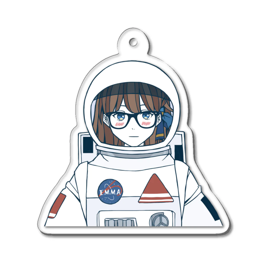 Emma KAWAII CollectionのSpace suit Emma Acrylic Key Chain