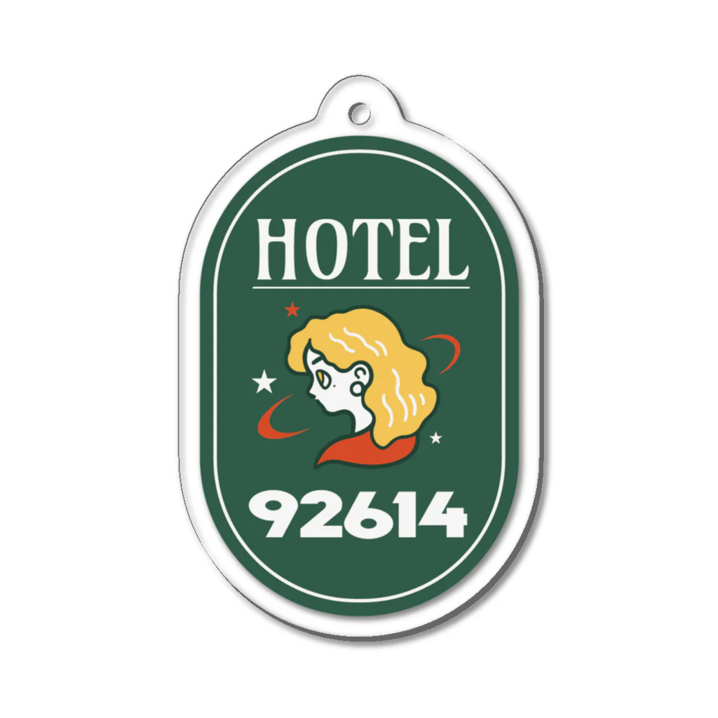 SANNO CREATIONSのHOTEL92614 Acrylic Key Chain