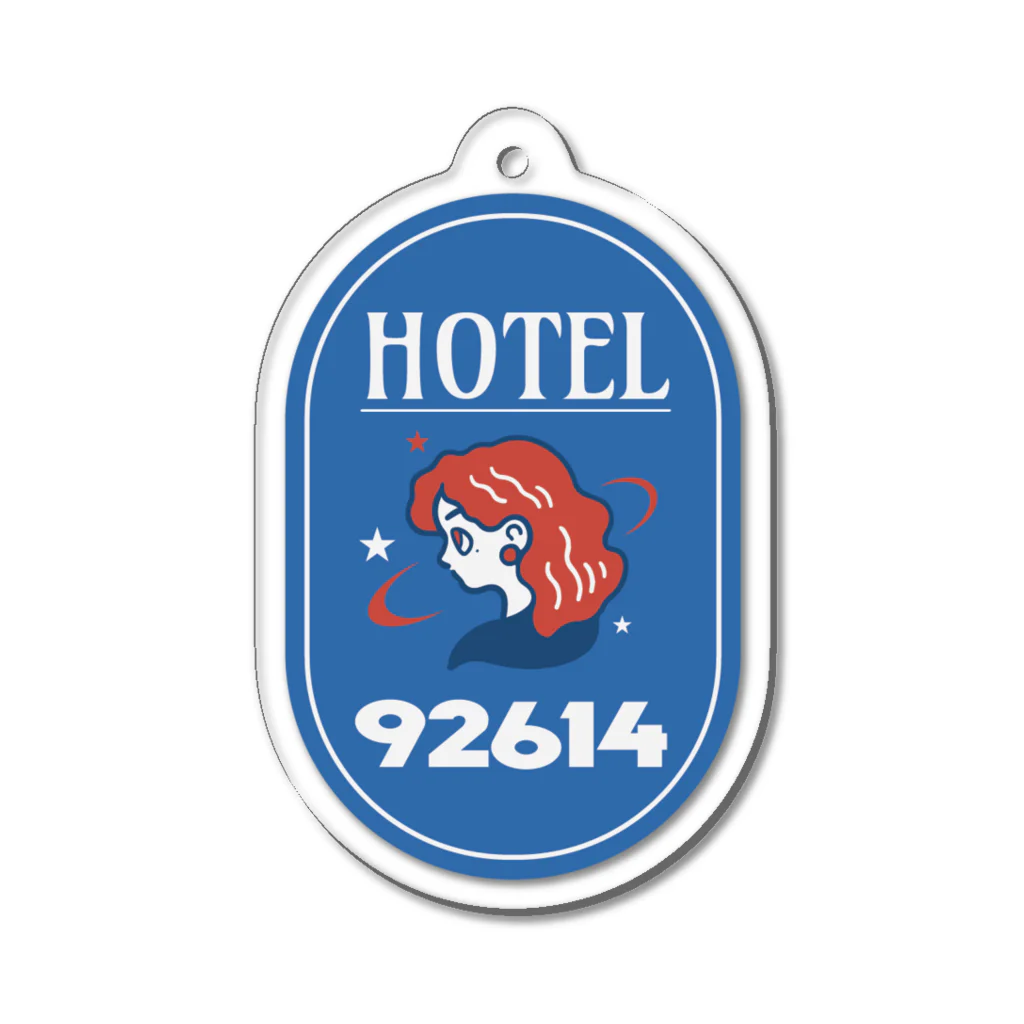 SANNO CREATIONSのHOTEL92614 Acrylic Key Chain