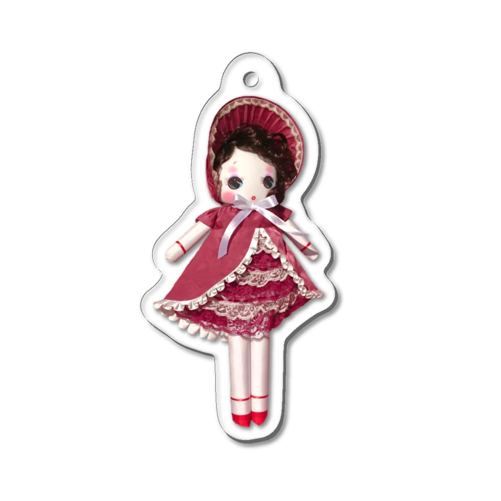 麻琴 (Makoto)の文化人形 レディルウ アクリルキーホルダー Acrylic Key Chain