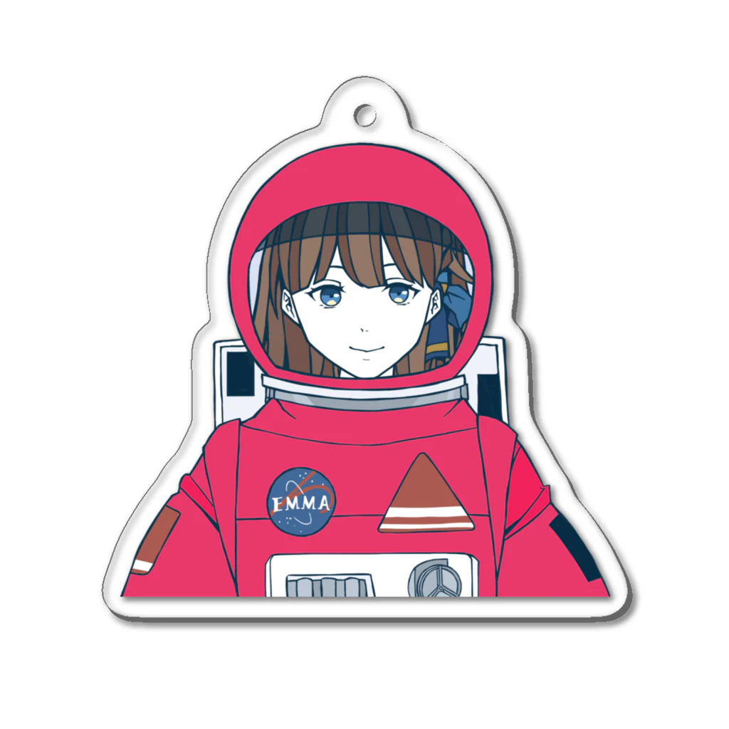 Emma KAWAII CollectionのSpace suit Emma アクリルキーホルダー