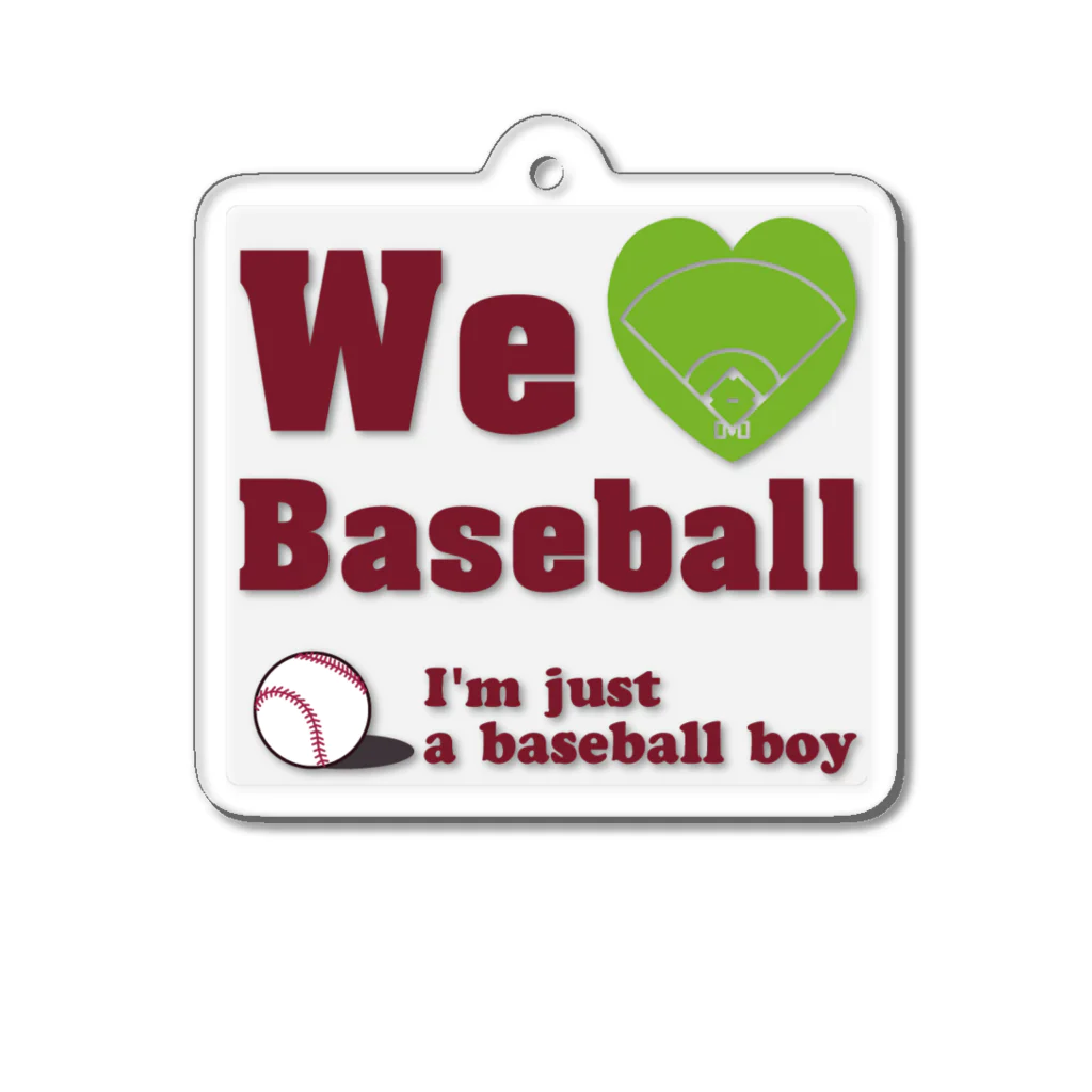 キッズモード某のWe love Baseballキーホルダー Acrylic Key Chain