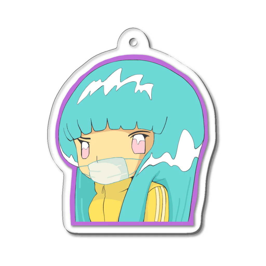 ゴシックの黄色ジャージ Acrylic Key Chain