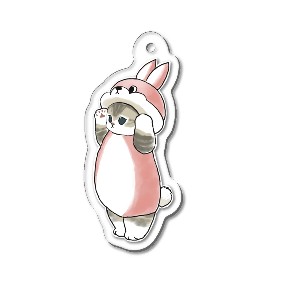 mofusandのねこかぶり（うさぎ） Acrylic Key Chain