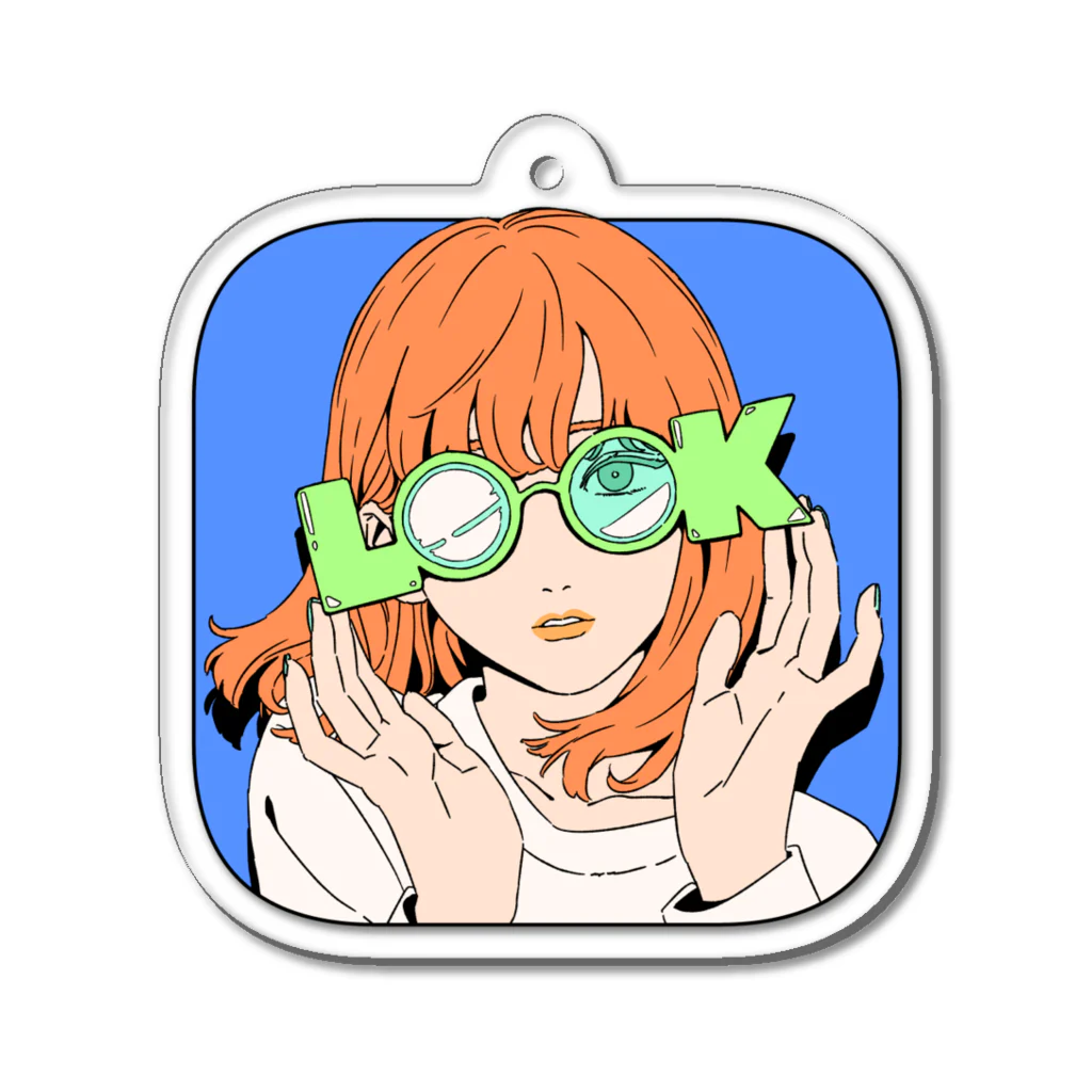 ねこぜもんのLOOK ( Type A ) Acrylic Key Chain