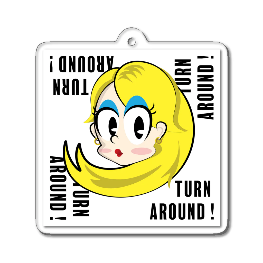 MobShopのTURN AROUND! Acrylic Key Chain